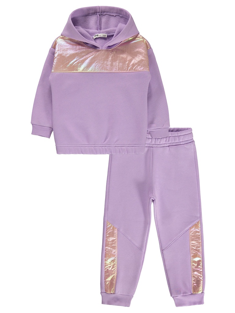 Purple Fleece inside Tracksuit (6-10 years)