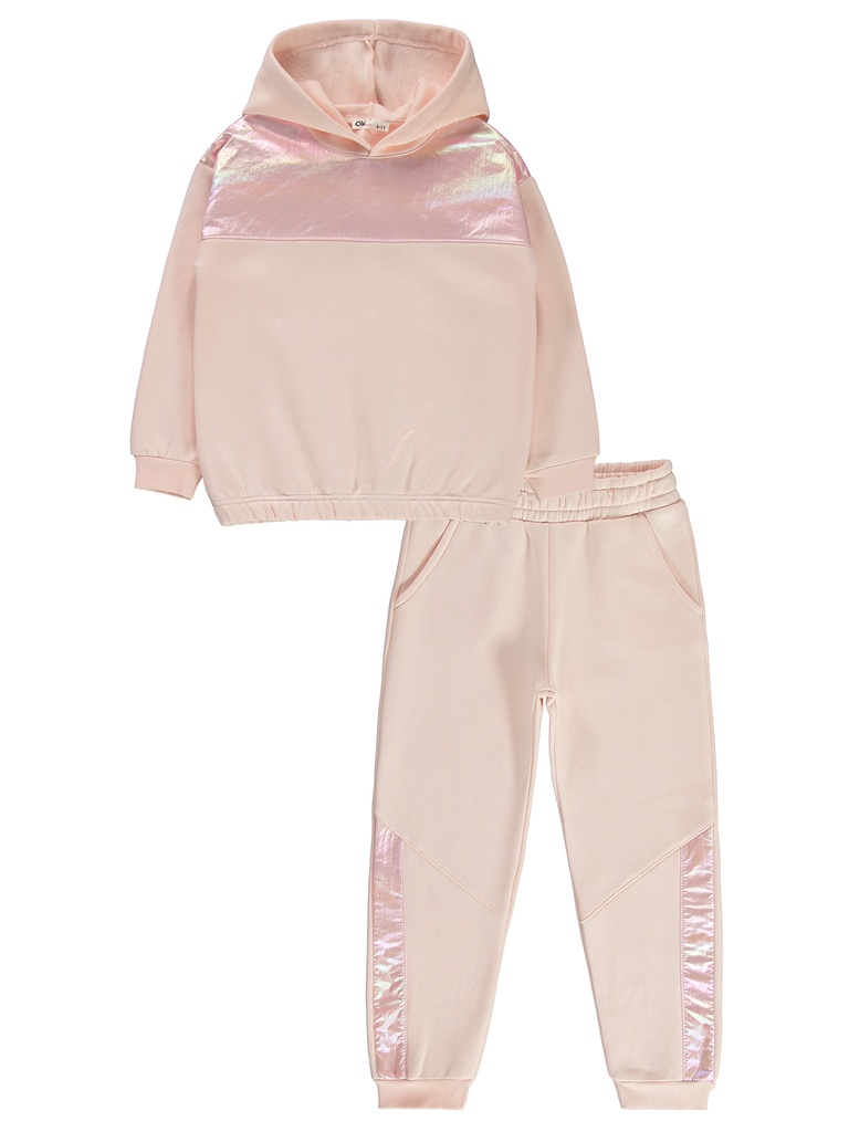 Salmon Color Fleece inside Tracksuit(6-10 years)