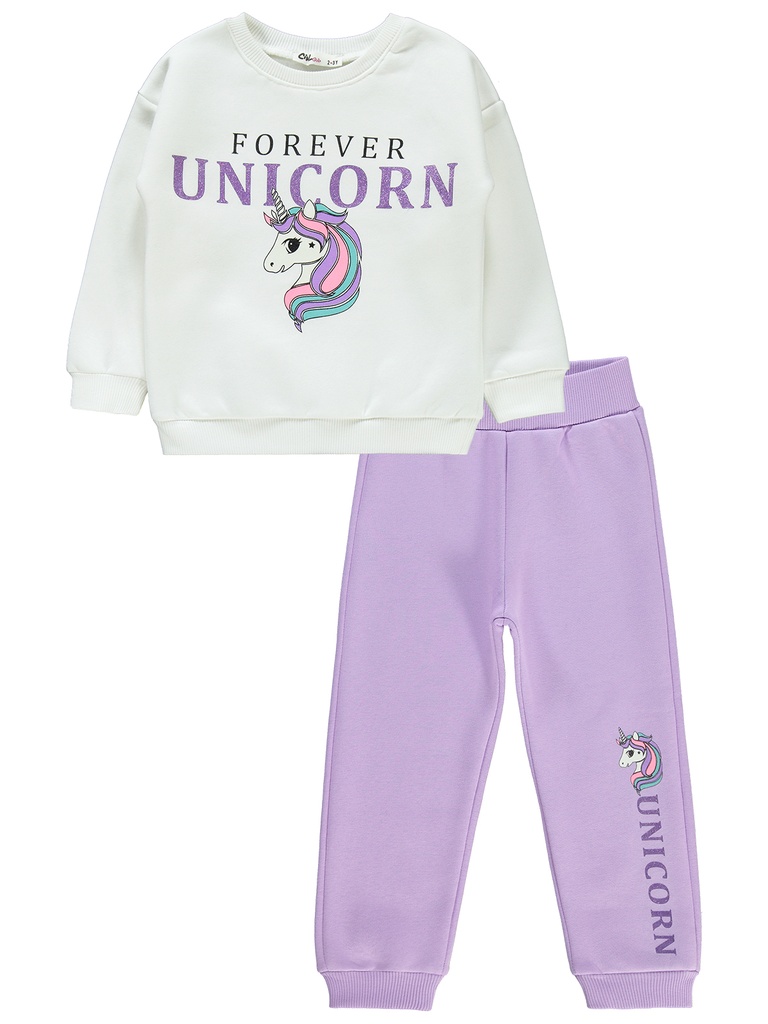 White Unicorn - Fleece inside Tracksuit