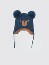 Navy Blue Bear Winter Hat