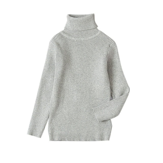 Grey Col Roulé - High Neck (Fit: One size Smaller)