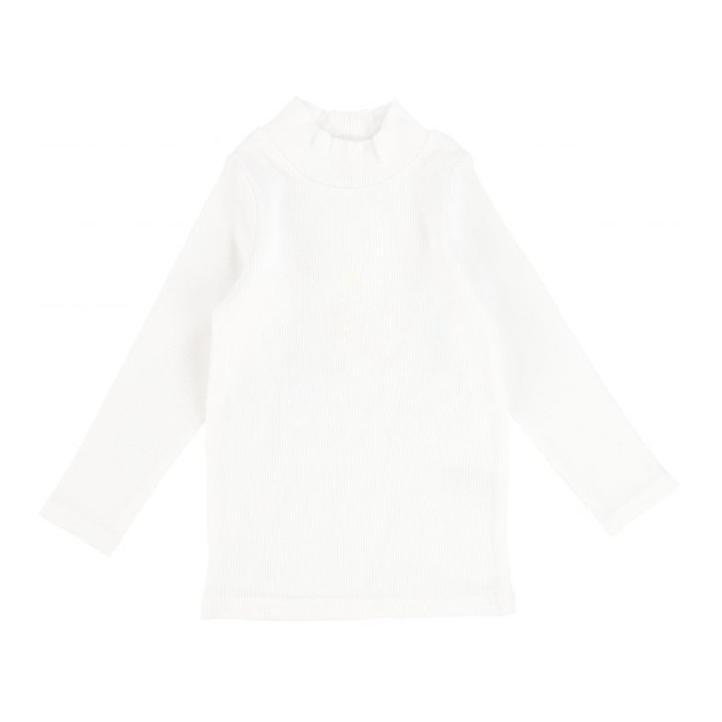 White Col Roulé - Low Neck (Fit: One size Smaller)