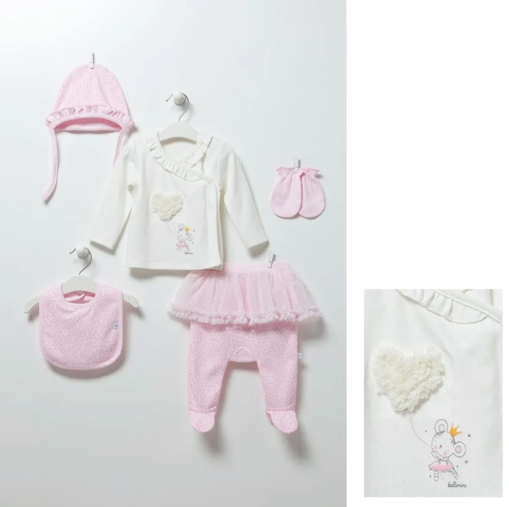 Baby Girl Pink Set of 5