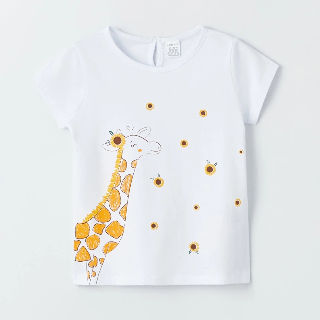 Giraffe Sunflower T-shirt