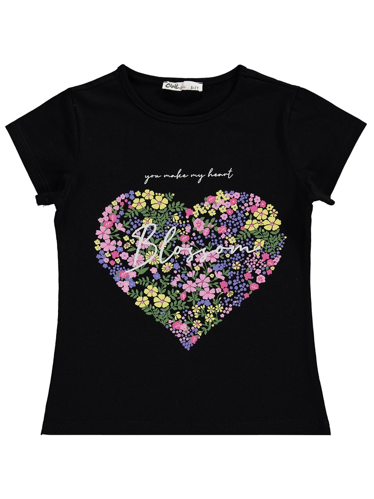 Heart Black T-shirt