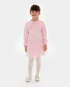 Pink Bow-Neck Tulle Girl Dress (4-7 Years)