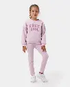 Fleece Inside- Free Soul Printed Girl's Two-Piece Set (3-6 Years)