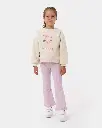 Fleece Inside- Süzene Floral Bell-bottomed Girls' Tights Set (4-7 Years)