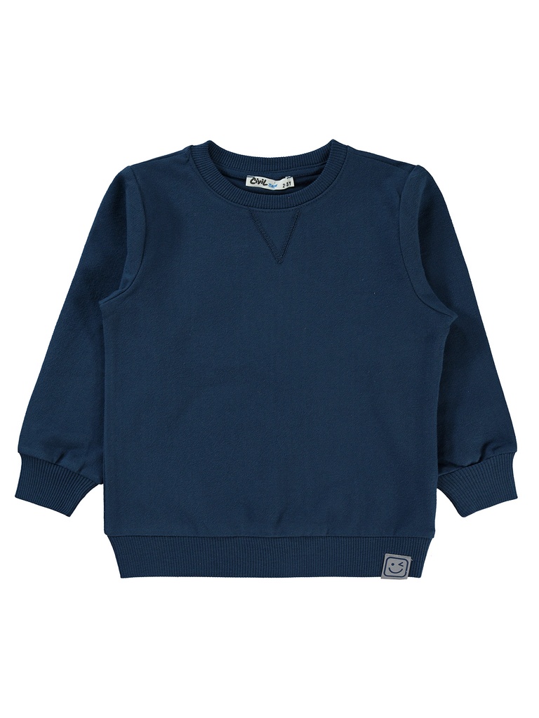 Light Navy Blue Thick Cotton Sweatshirt (2-5 years)       