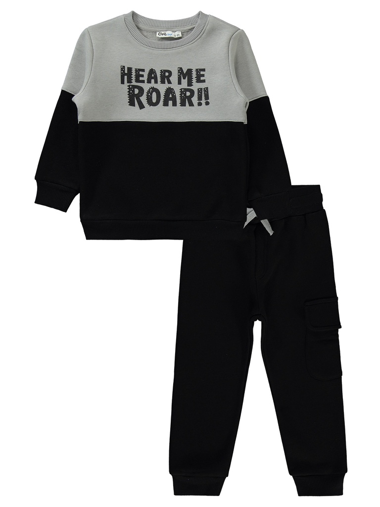 Hear Me Roar Fleece Inside Boy's Tracksuit (2-5 Years) 