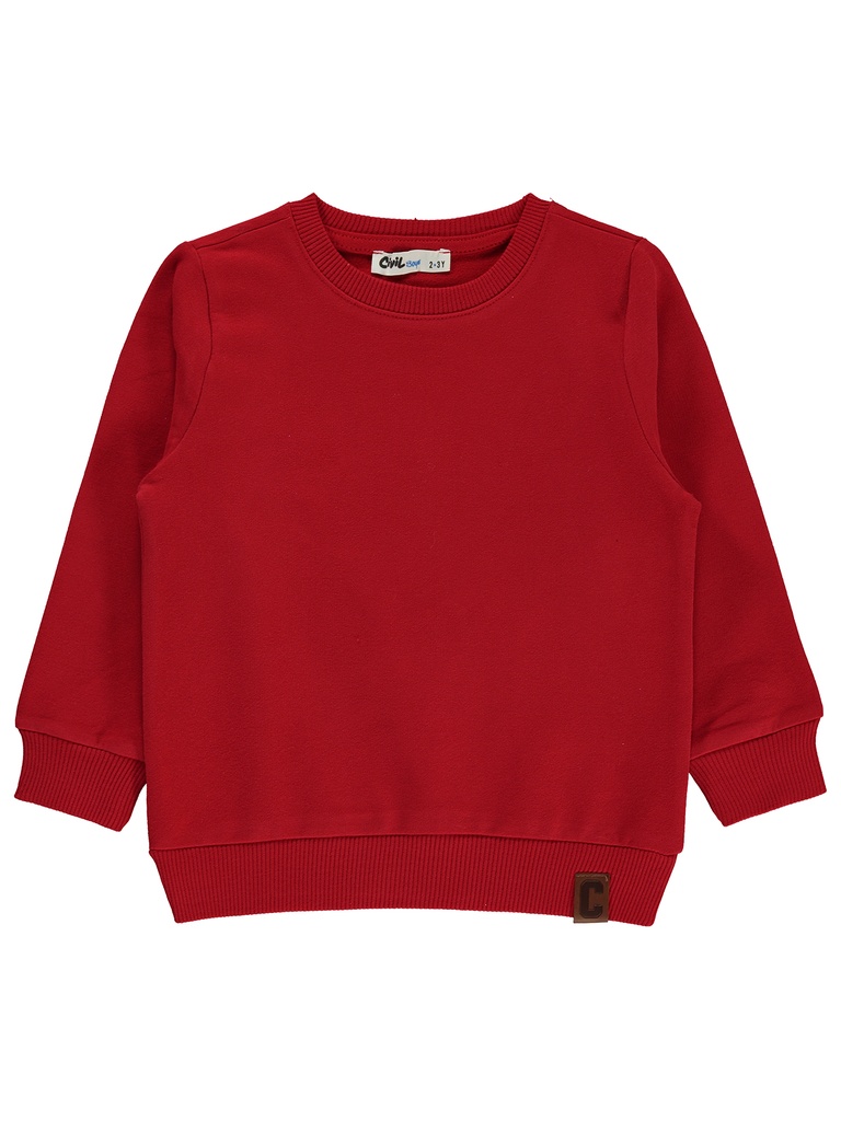 Red Thick Cotton Sweatshirt (2-5 years)