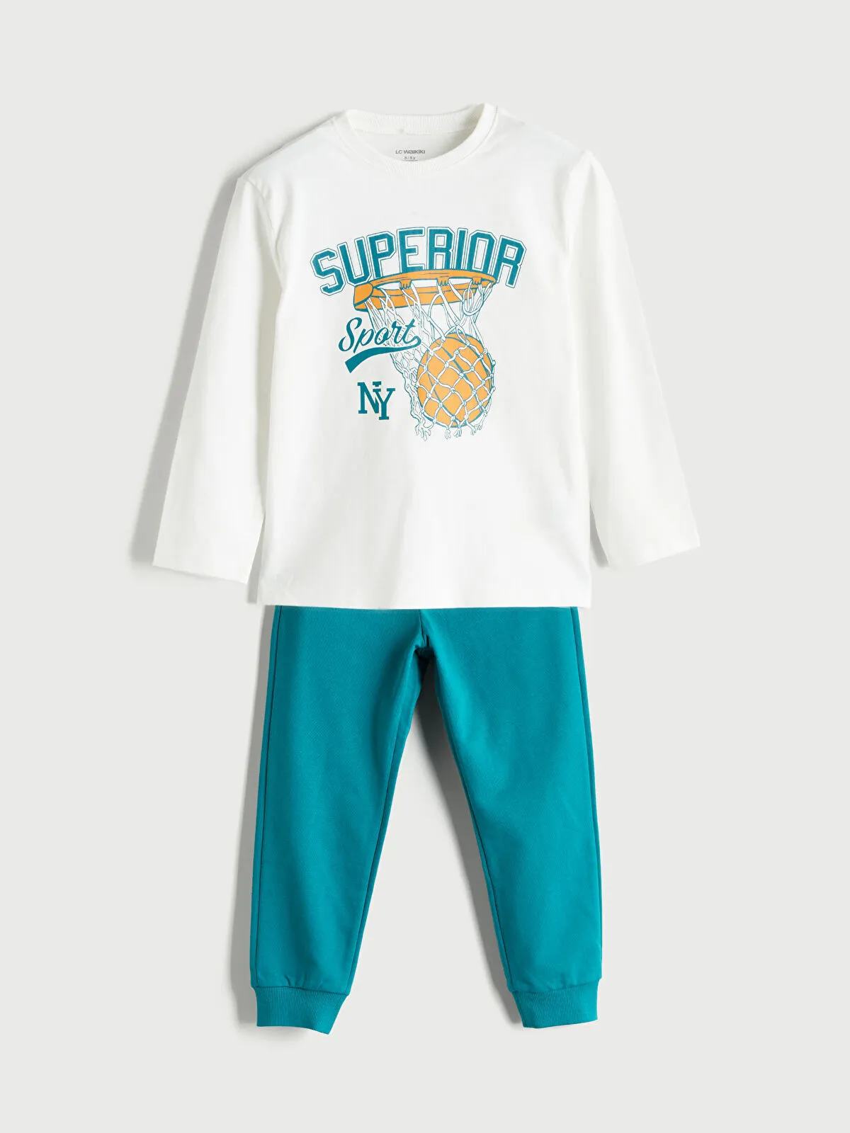 Off-White Print Boys' Sweatshirt and Sweatpants Set of 2