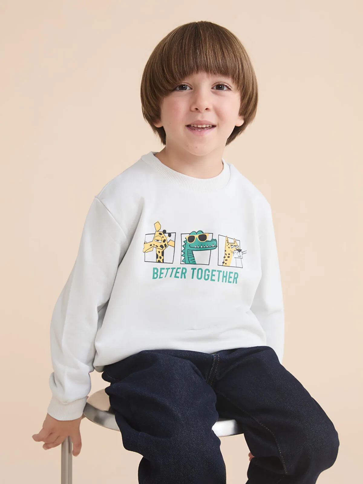 Animal Print Boys' Sweatshirt