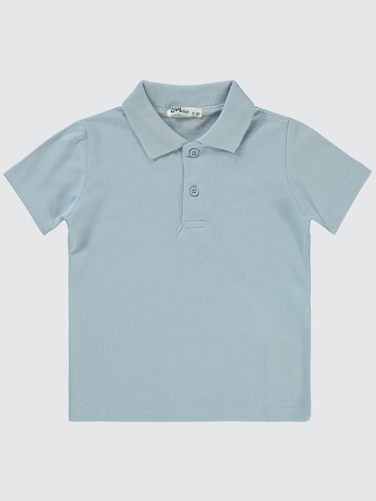 Blue Basic Polo T-shirt (2-5Y)