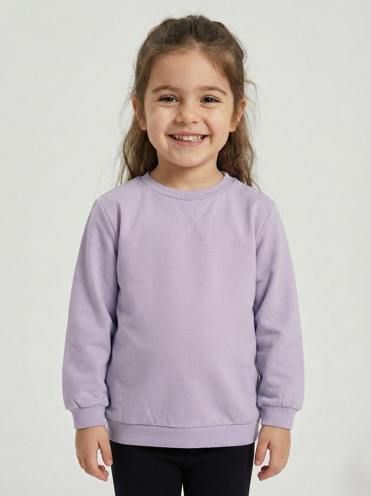 Purple Basic Sweatshirt (2-5Y) 