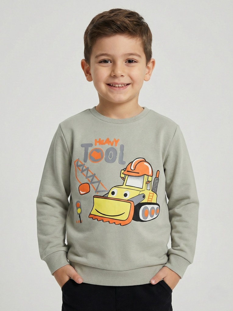 Grey Cotton Sweatshirt (2-5 years)