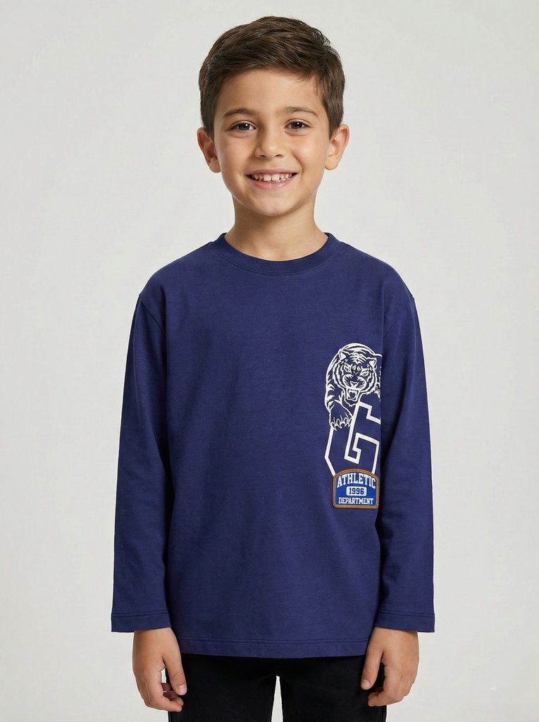 Tiger long sleeve T-shirt (6-9y)