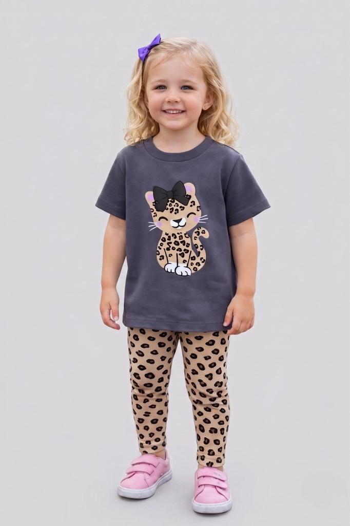 Leopard Grey Set