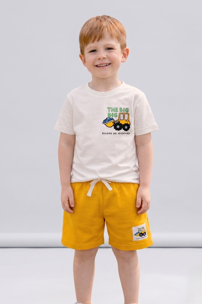 Yellow Tractor Boy Set