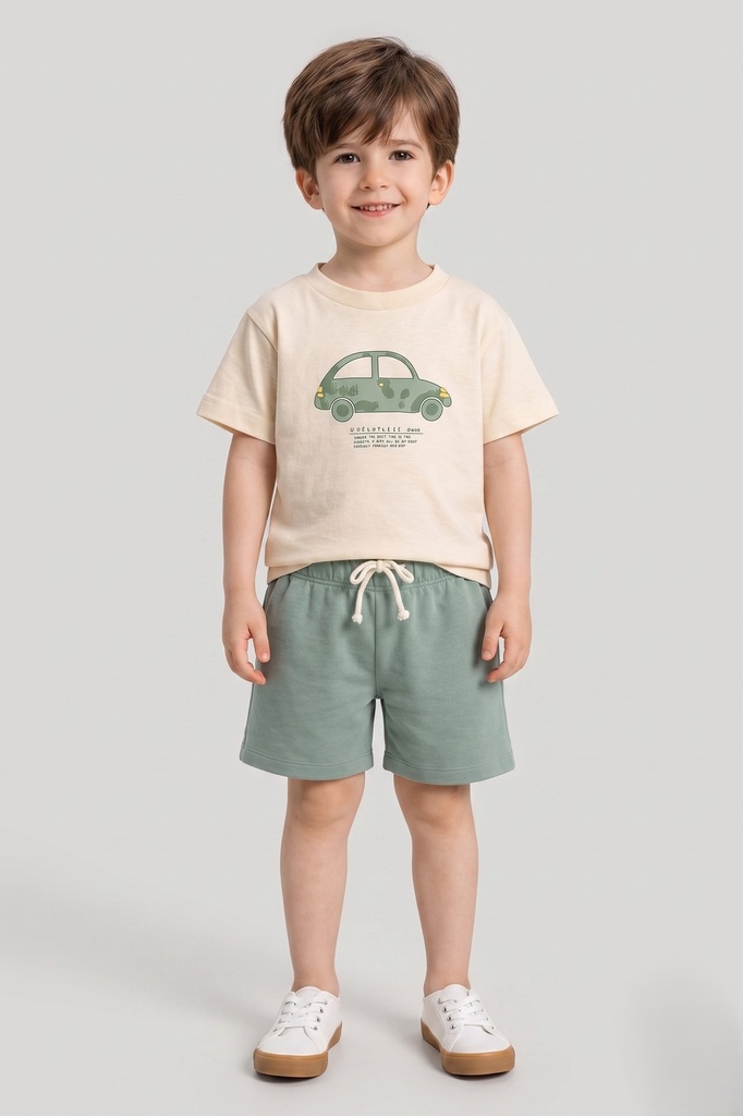 Green-Retro Car Boy Set