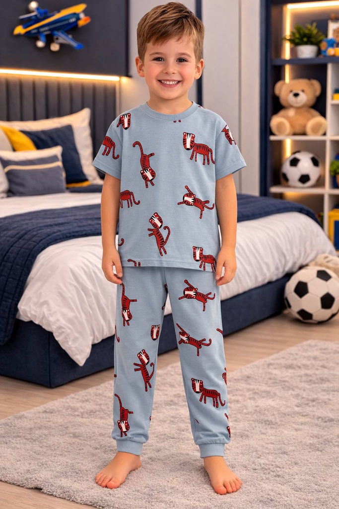 Blue tiger pajama