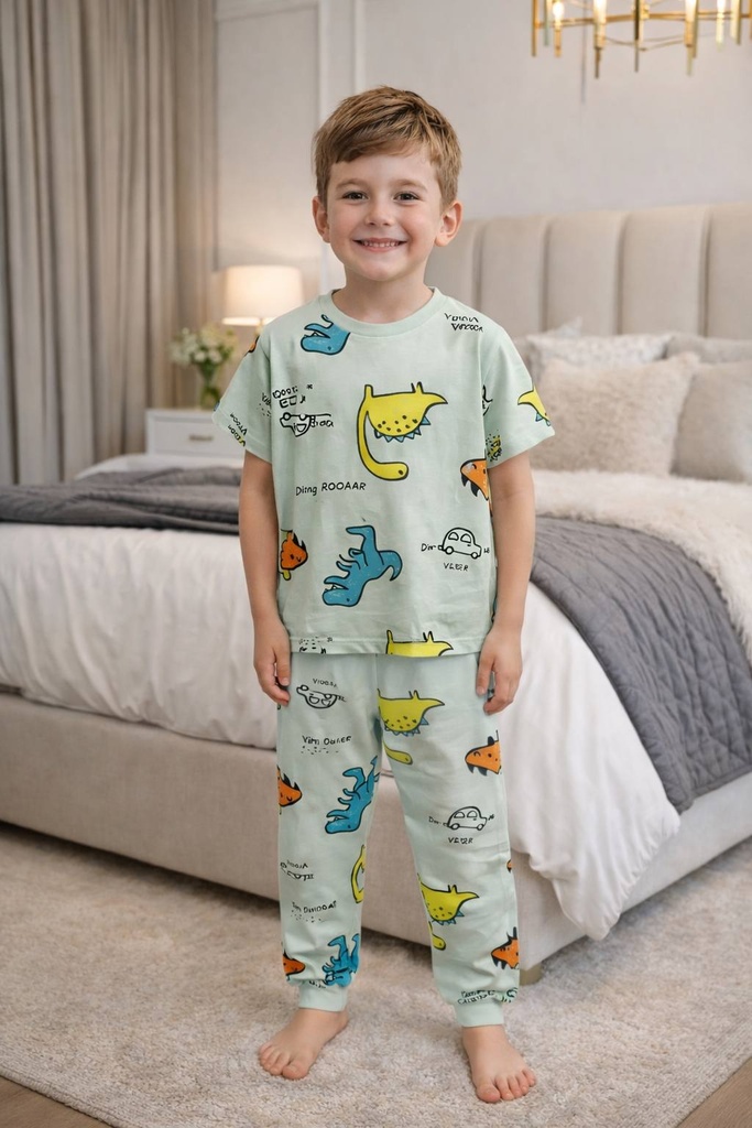 Green Dino pajama