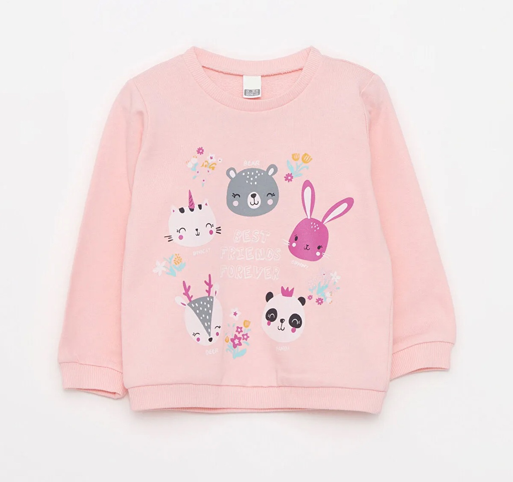 Light Pink thick Cotton Sweatshirt