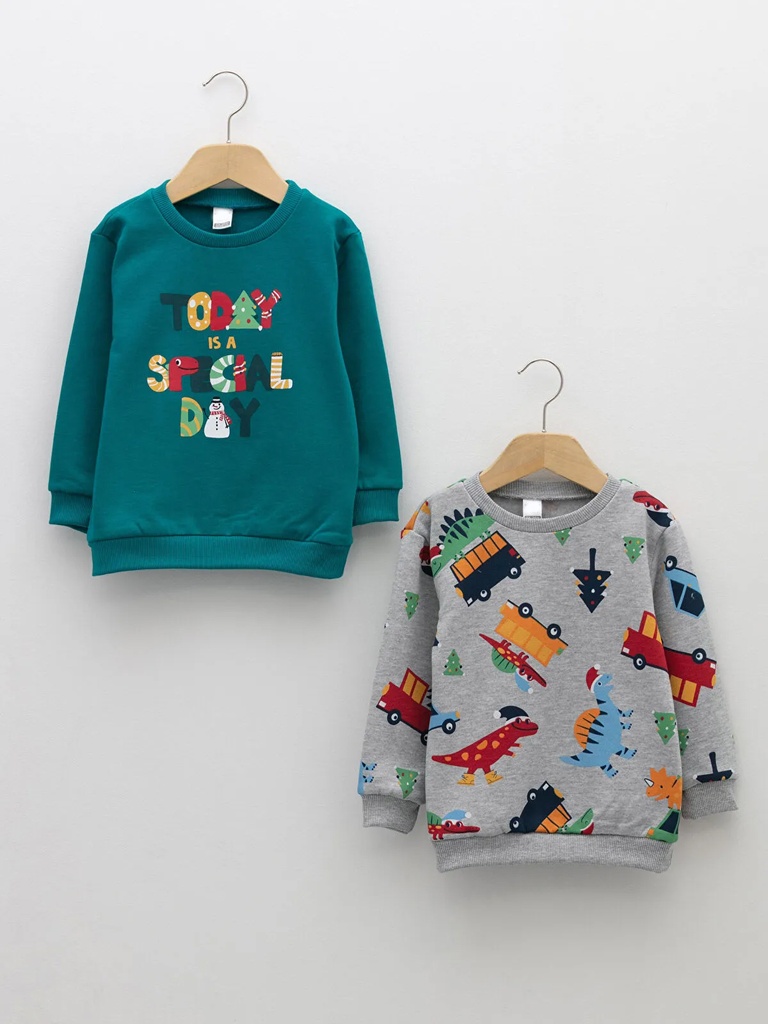 Set of 2 Sweaters - Fleece inside