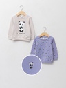 Panda Set of 2 Sweatshirts