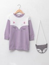 Light Purple Knitwear Dress & Bag