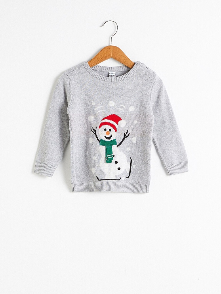 Grey Knitwear Sweater