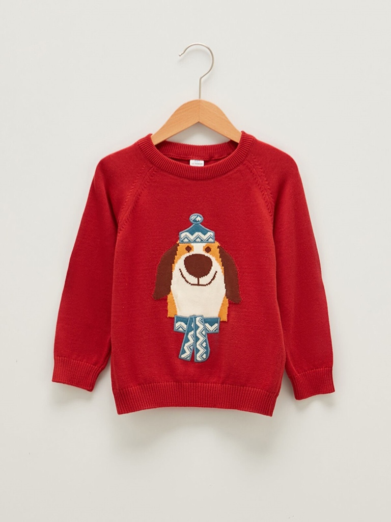 Red Knitwear Sweater