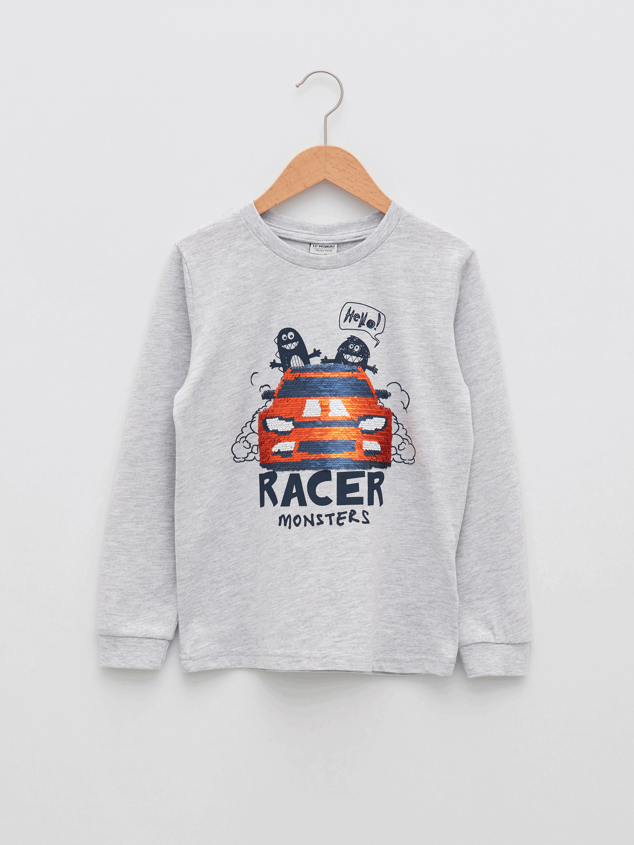 Racer Cotton Sweatshirt