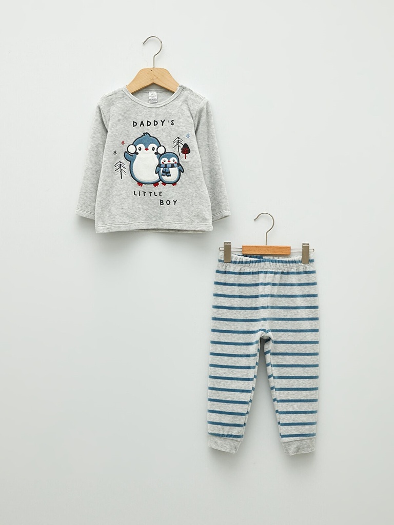 Velvet Grey Boy Pajama