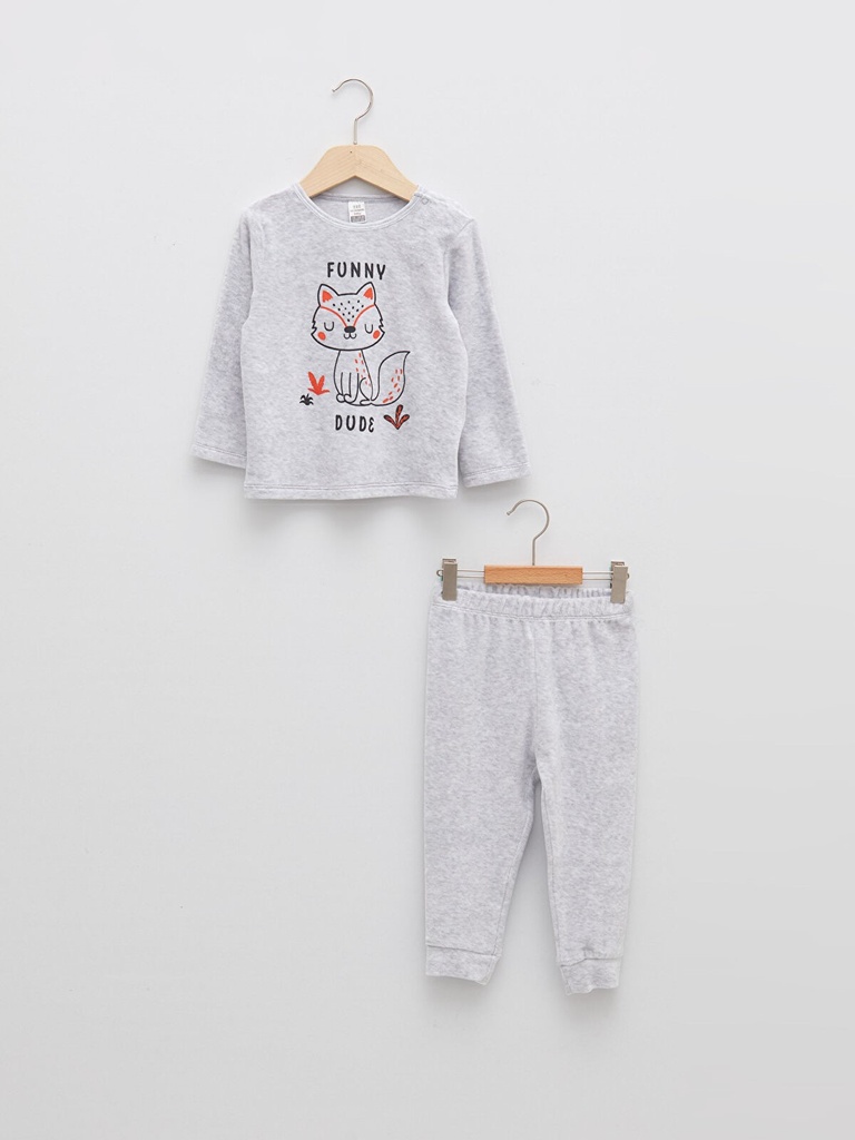 Velvet Grey Boy Pajama