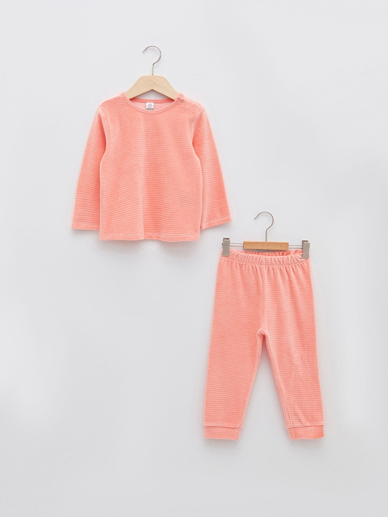 Salmon Velvet Pajma