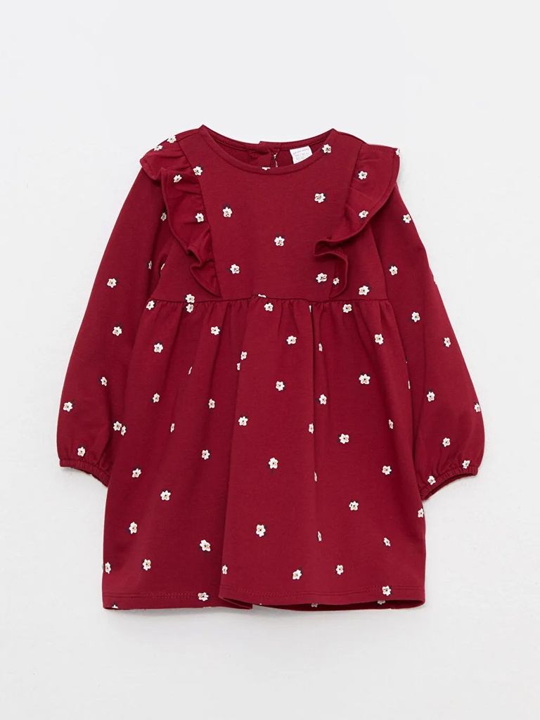 Bordeaux Long sleeve Dress