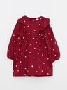 Bordeaux Long sleeve Dress