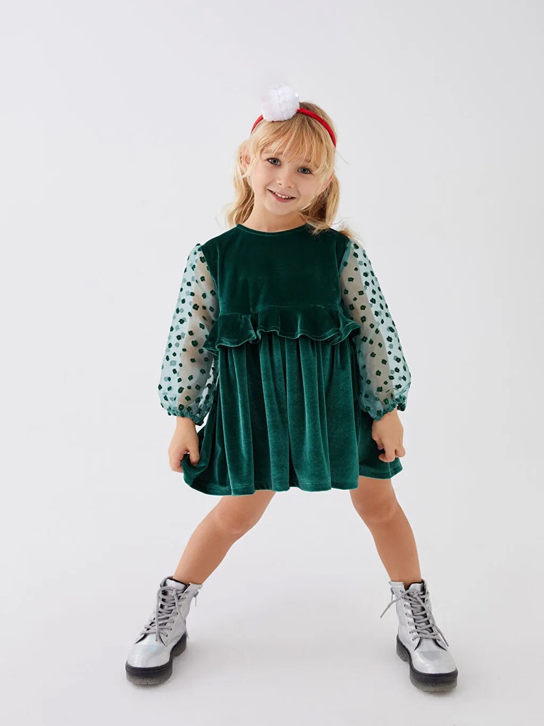 Green Velvet Dress