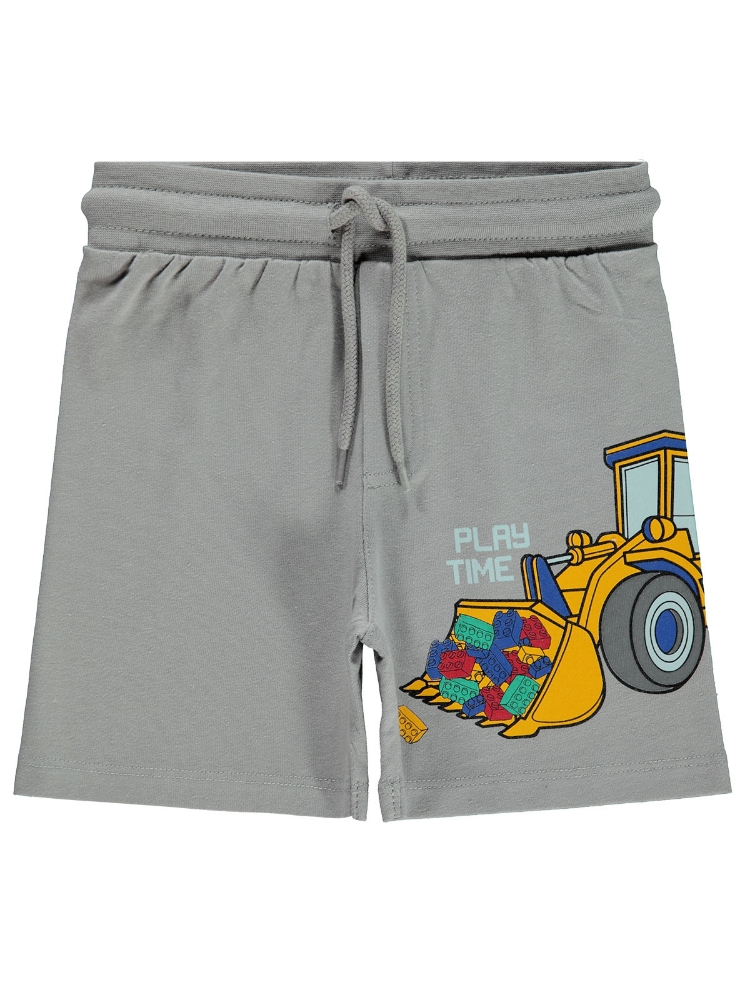 Grey Cotton Short