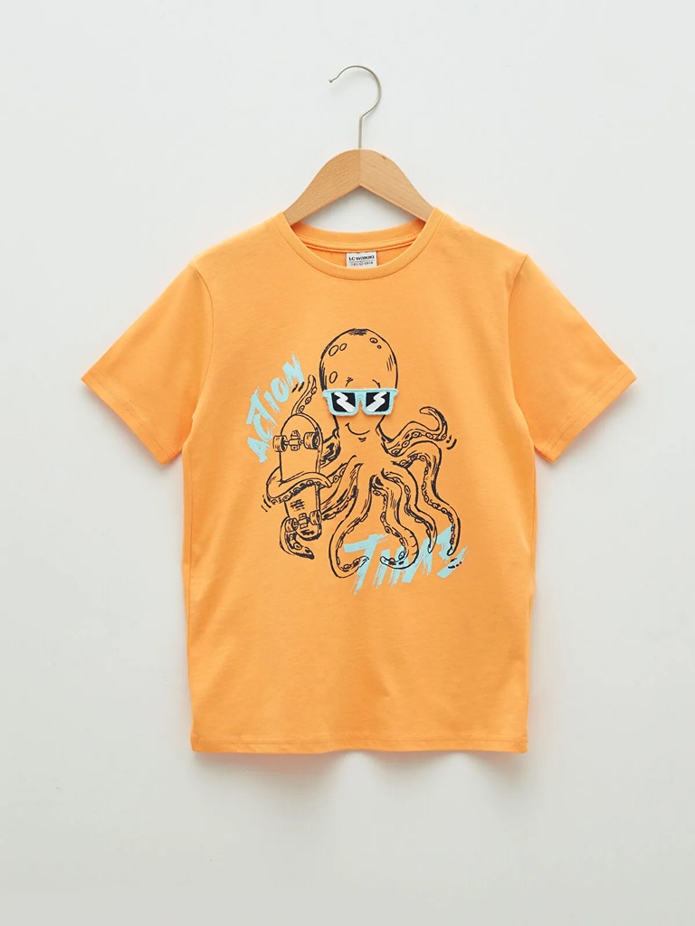 Action Time Orange T-shirt