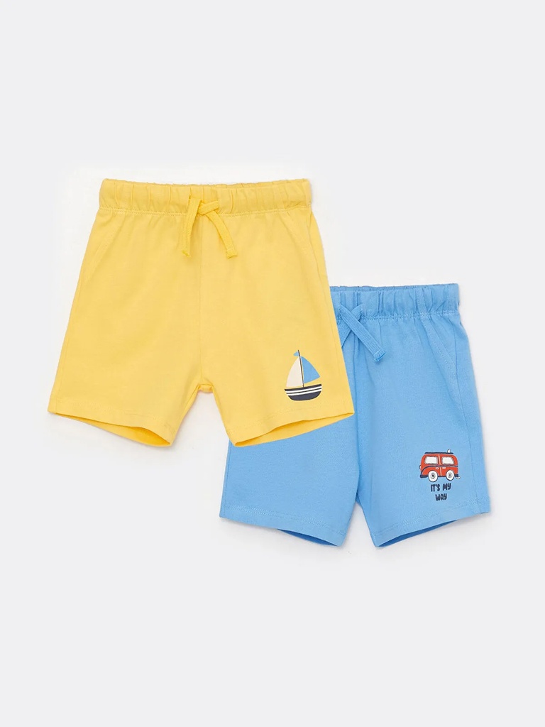 Set of 2 Cotton Shorts