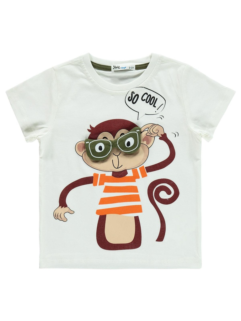 Monkey White T-shirt