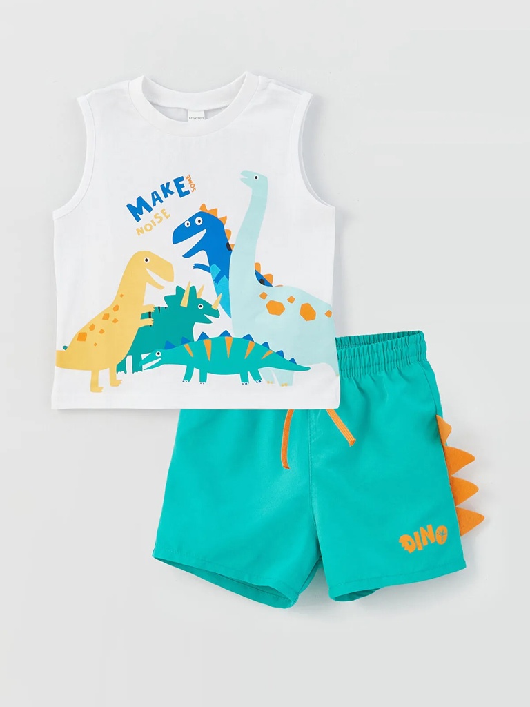 Beach Set - Cotton Top & Swim Short