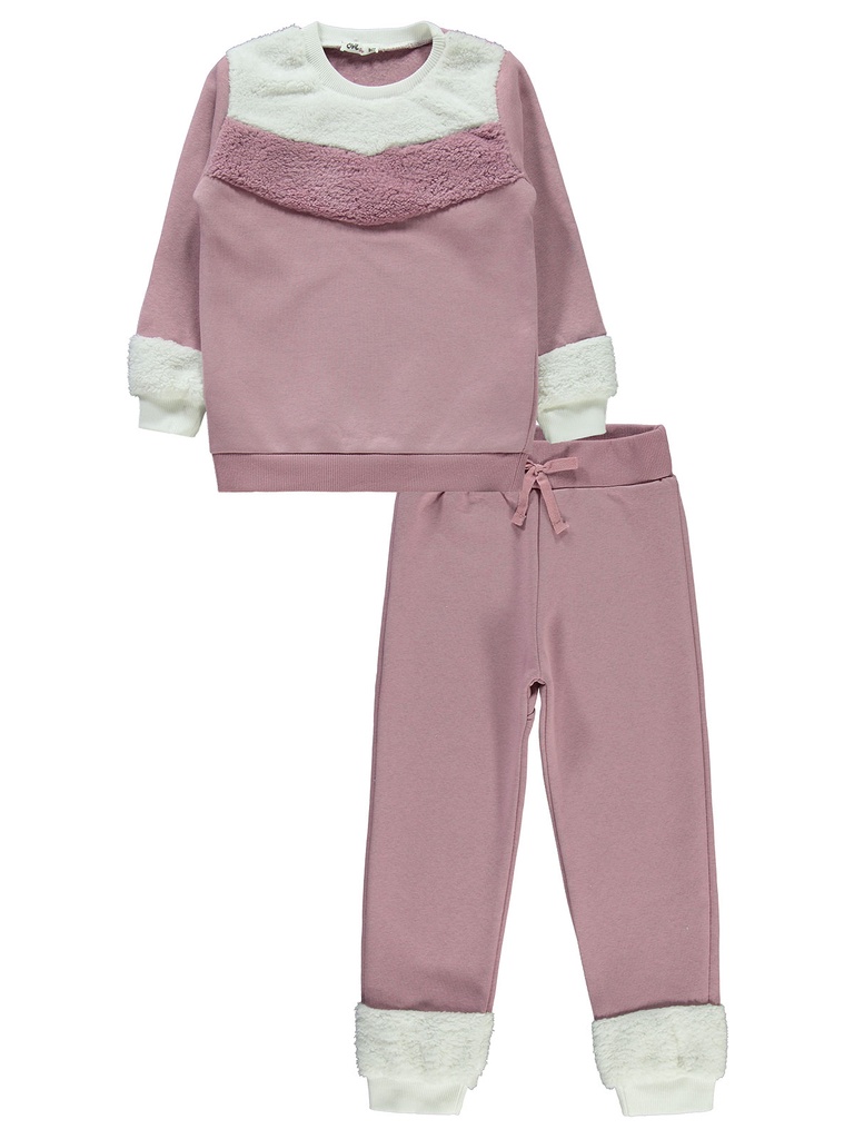 Mauve Fleece inside Tracksuit (6- 9 years)
